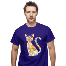 Load image into Gallery viewer, Shirts T-Shirts, Unisex / Small / Violet Magical Silhouettes - Luna