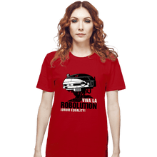 Load image into Gallery viewer, Shirts T-Shirts, Unisex / Small / Red Viva La Robolution