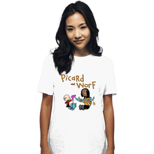 Load image into Gallery viewer, Daily_Deal_Shirts T-Shirts, Unisex / Small / White Picard And Worf