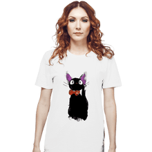 Load image into Gallery viewer, Shirts T-Shirts, Unisex / Small / White Watercolor Cat