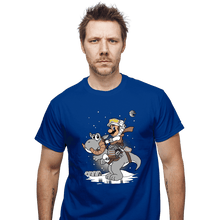 Load image into Gallery viewer, Shirts T-Shirts, Unisex / Small / Royal Blue Mario Strikes Back