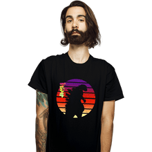 Load image into Gallery viewer, Shirts T-Shirts, Unisex / Small / Black Sunset Kaiju