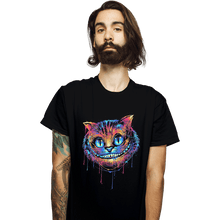 Load image into Gallery viewer, Shirts T-Shirts, Unisex / Small / Black Colorful Cat