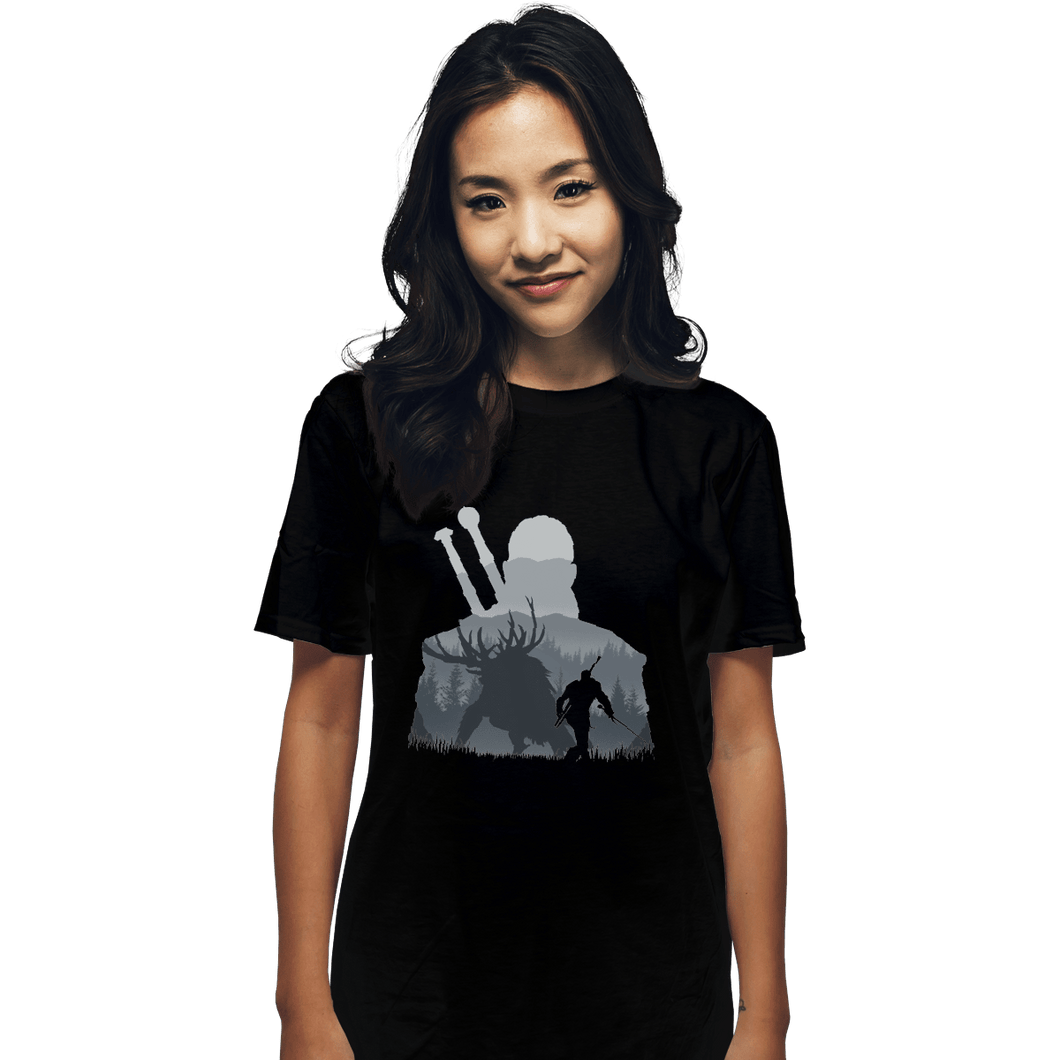 Shirts T-Shirts, Unisex / Small / Black The Witcher - Hunter