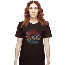 Load image into Gallery viewer, Shirts T-Shirts, Unisex / Small / Dark Chocolate Vintage Starfighter