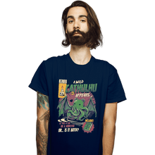 Load image into Gallery viewer, Shirts T-Shirts, Unisex / Small / Navy Cathulhu