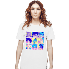 Load image into Gallery viewer, Shirts T-Shirts, Unisex / Small / White Saiyan Colors

