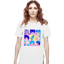 Load image into Gallery viewer, Shirts T-Shirts, Unisex / Small / White Saiyan Colors