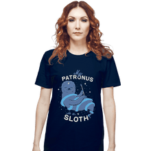 Load image into Gallery viewer, Shirts T-Shirts, Unisex / Small / Navy Sloth Patronus