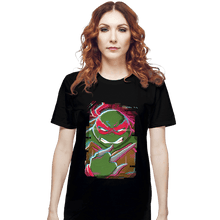 Load image into Gallery viewer, Daily_Deal_Shirts T-Shirts, Unisex / Small / Black Glitch Raphael