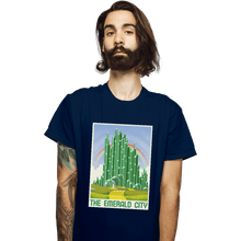 Load image into Gallery viewer, Shirts T-Shirts, Unisex / Small / Navy Visit The Emerald City