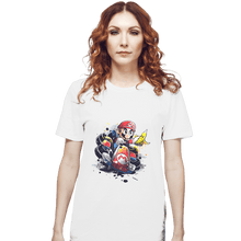 Load image into Gallery viewer, Shirts T-Shirts, Unisex / Small / White Go Kart Watercolor