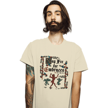 Load image into Gallery viewer, Daily_Deal_Shirts T-Shirts, Unisex / Small / Natural Illuminated Free Hugs