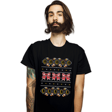 Load image into Gallery viewer, Shirts T-Shirts, Unisex / Small / Black 5 Gold Rings