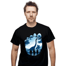 Load image into Gallery viewer, Daily_Deal_Shirts T-Shirts, Unisex / Small / Black Brachiosaurus Footprint
