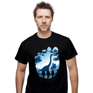 Daily_Deal_Shirts T-Shirts, Unisex / Small / Black Brachiosaurus Footprint
