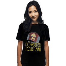 Load image into Gallery viewer, Shirts T-Shirts, Unisex / Small / Black Powdered Toast Man
