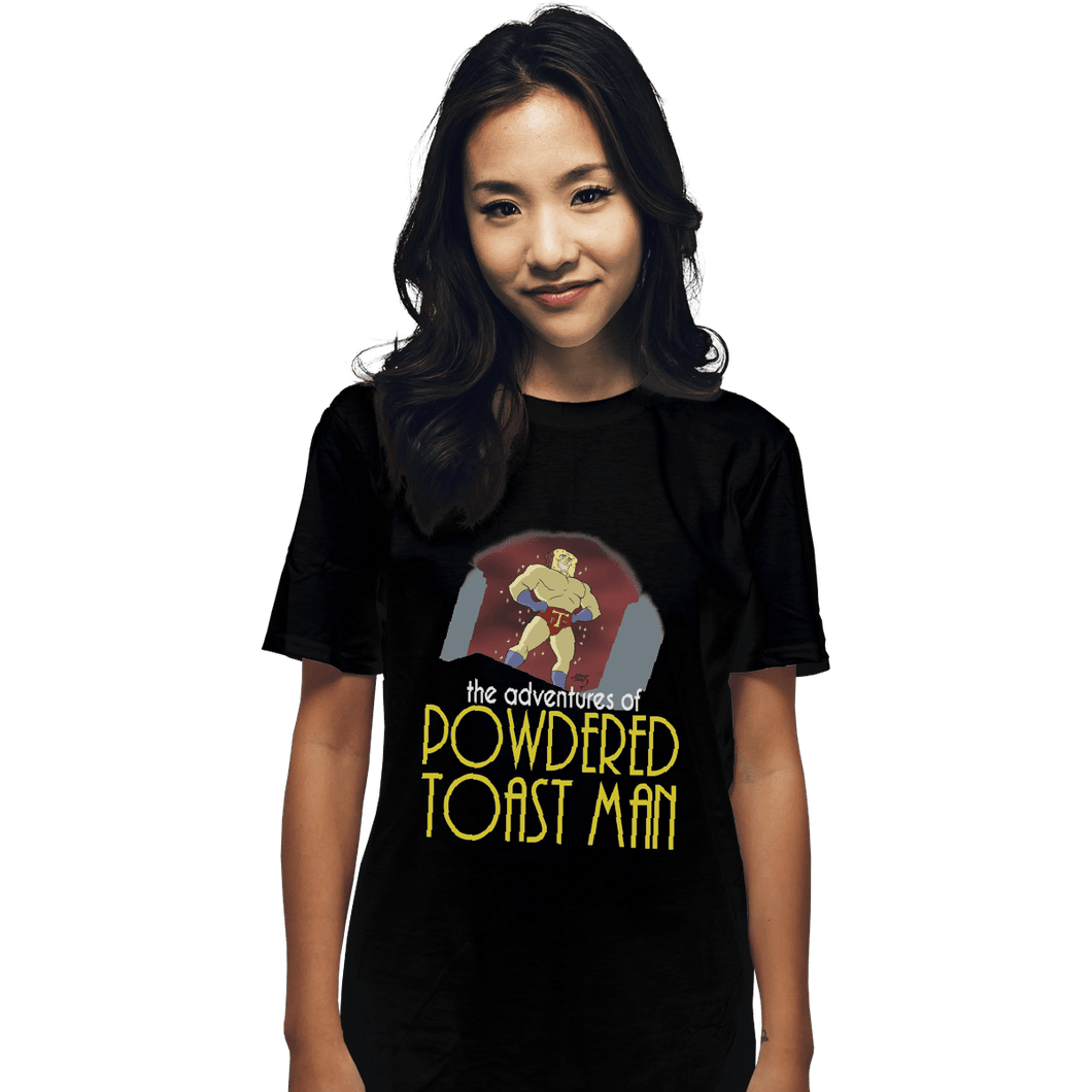 Shirts T-Shirts, Unisex / Small / Black Powdered Toast Man
