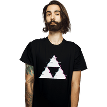 Load image into Gallery viewer, Shirts T-Shirts, Unisex / Small / Black Ddjvigo's Glitch Triforce