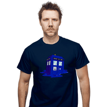 Load image into Gallery viewer, Daily_Deal_Shirts T-Shirts, Unisex / Small / Navy Melting Tardis