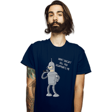 Load image into Gallery viewer, Shirts T-Shirts, Unisex / Small / Navy Disappointed