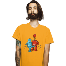Load image into Gallery viewer, Shirts T-Shirts, Unisex / Small / Gold Blue Kick!