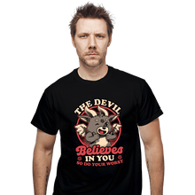 Load image into Gallery viewer, Secret_Shirts T-Shirts, Unisex / Small / Black Devils Believe In You