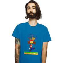 Load image into Gallery viewer, Shirts T-Shirts, Unisex / Small / Sapphire Super Paint Splatter