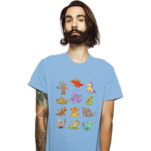 Load image into Gallery viewer, Shirts T-Shirts, Unisex / Small / Powder Blue Diapers & Dragons