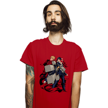 Load image into Gallery viewer, Shirts T-Shirts, Unisex / Small / Red Cross Fire