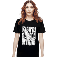 Load image into Gallery viewer, Daily_Deal_Shirts T-Shirts, Unisex / Small / Black Klaatu Barada Nikto!
