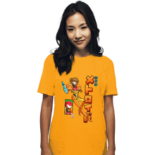 Load image into Gallery viewer, Daily_Deal_Shirts T-Shirts, Unisex / Small / Gold Neon Genesis Metroid