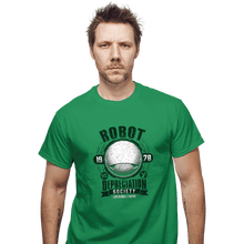 Load image into Gallery viewer, Shirts T-Shirts, Unisex / Small / Irish Green Robot Depreciation Society