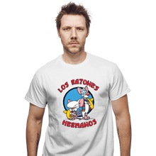 Load image into Gallery viewer, Daily_Deal_Shirts T-Shirts, Unisex / Small / White Los Ratones Hermanos