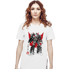 Load image into Gallery viewer, Daily_Deal_Shirts T-Shirts, Unisex / Small / White Destruction Sumi-e
