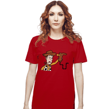 Load image into Gallery viewer, Secret_Shirts T-Shirts, Unisex / Small / Red Snake In A Boot