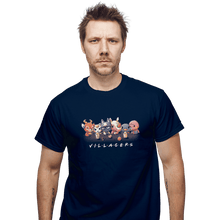 Load image into Gallery viewer, Shirts T-Shirts, Unisex / Small / Navy Animal Crossing Friends