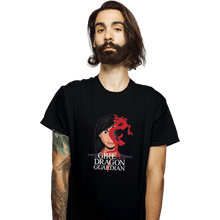 Load image into Gallery viewer, Shirts T-Shirts, Unisex / Small / Black The Girl With The Dragon Guardian