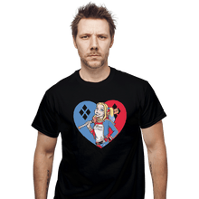 Load image into Gallery viewer, Shirts T-Shirts, Unisex / Small / Black Harlequin Heart
