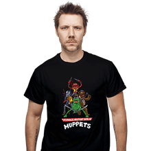 Load image into Gallery viewer, Secret_Shirts T-Shirts, Unisex / Small / Black Teenage Mutant Ninja Muppets