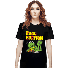 Load image into Gallery viewer, Daily_Deal_Shirts T-Shirts, Unisex / Small / Black Frog Fiction