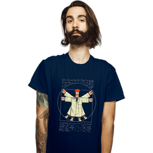 Load image into Gallery viewer, Daily_Deal_Shirts T-Shirts, Unisex / Small / Navy Vitruvian Puppet