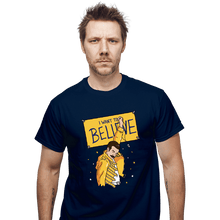 Load image into Gallery viewer, Daily_Deal_Shirts T-Shirts, Unisex / Small / Navy I Want To Believe