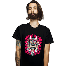 Load image into Gallery viewer, Shirts T-Shirts, Unisex / Small / Black Demon Mask