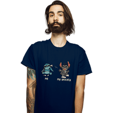 Load image into Gallery viewer, Secret_Shirts T-Shirts, Unisex / Small / Navy My Anxiety