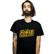 Load image into Gallery viewer, Daily_Deal_Shirts T-Shirts, Unisex / Small / Black Mass Times Acceleration