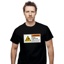 Load image into Gallery viewer, Daily_Deal_Shirts T-Shirts, Unisex / Small / Black Caution Force Lightning