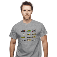 Load image into Gallery viewer, Secret_Shirts T-Shirts, Unisex / Small / Sports Grey Iconic Cars & Vans