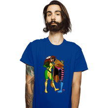 Load image into Gallery viewer, Daily_Deal_Shirts T-Shirts, Unisex / Small / Royal Blue Rogue And Gambit Love