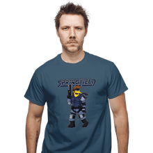 Load image into Gallery viewer, Daily_Deal_Shirts T-Shirts, Unisex / Small / Indigo Blue Solid Snake